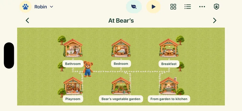 The At Bear’s world on iPhone.