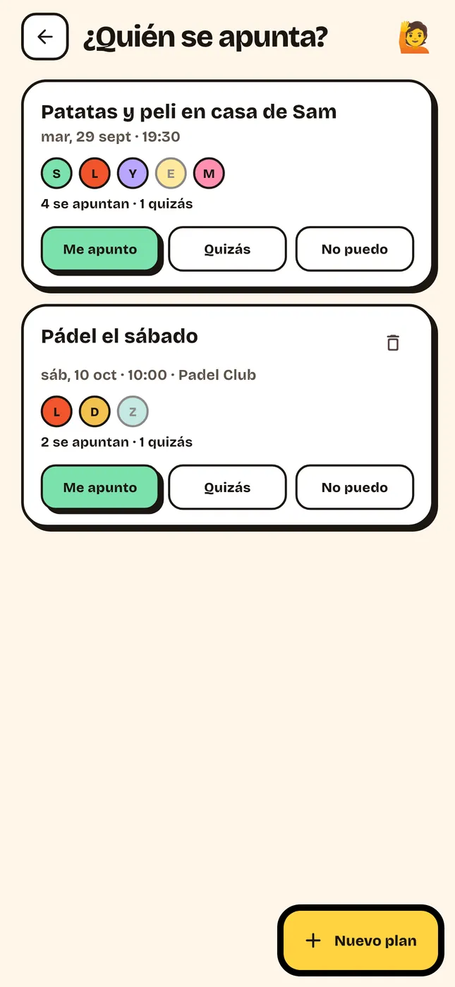 ¿Quién se apunta?