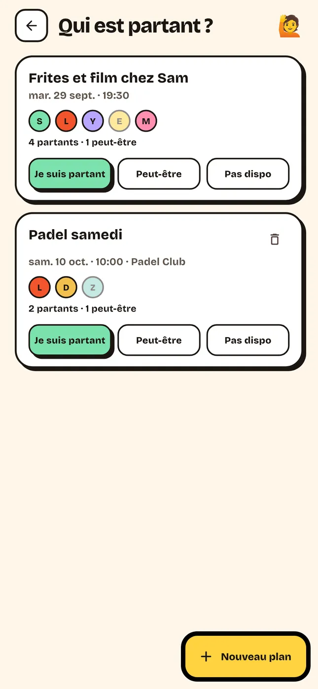 Qui est partant ?