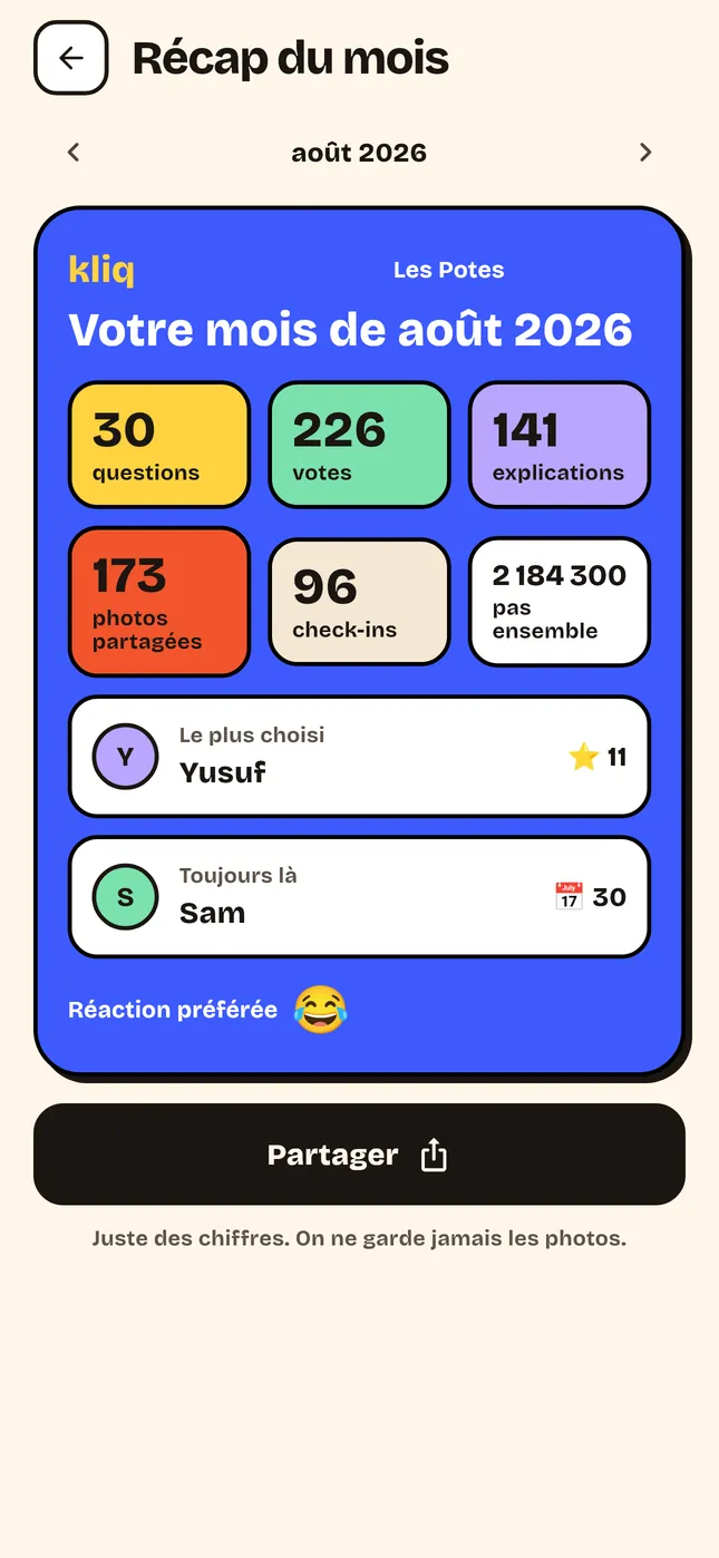 Récap du mois