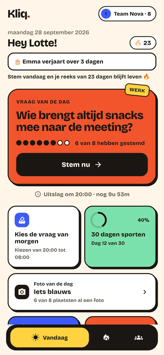 Elke ochtend een werkvraag