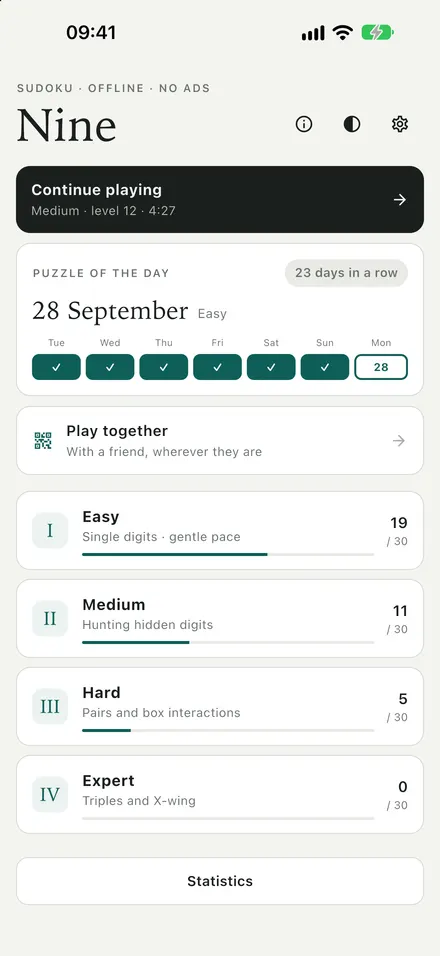 A new puzzle every day